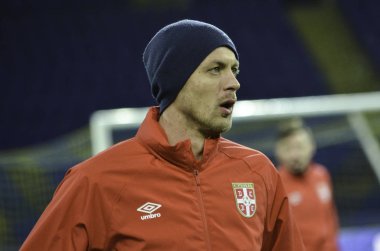 Kharkiv, Ukrayna - 15 Kasım 2016: Nemanja sırasında f Matic