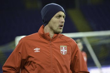 Kharkiv, Ukrayna - 15 Kasım 2016: Nemanja sırasında f Matic