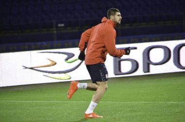 Kharkiv, Ukrayna - 15 Kasım 2016: Stefan Mitrovic sırasında