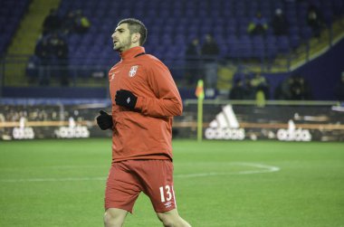 Kharkiv, Ukrayna - 15 Kasım 2016: Stefan Mitrovic sırasında