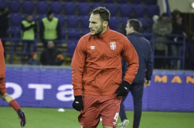 Kharkiv, Ukrayna - 15 Kasım 2016: Nemanja Gudelj'in sırasında 