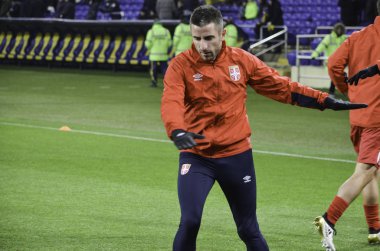 Kharkiv, UKRAINE - November 15, 2016: Zoran Tosic during the fri