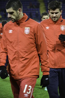 Kharkiv, Ukrayna - 15 Kasım 2016: Nemanja Pejcinovic sırasında