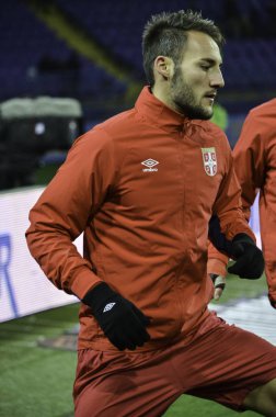 Kharkiv, Ukrayna - 15 Kasım 2016: Nemanja Gudelj'in sırasında 