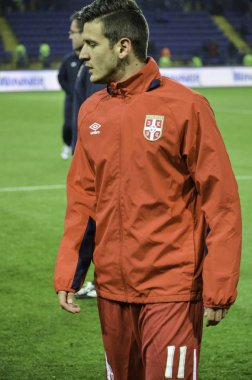 Kharkiv, Ukrayna - 15 Kasım 2016: Nemanja Radoja sırasında 