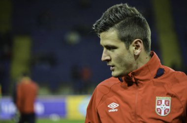 Kharkiv, Ukrayna - 15 Kasım 2016: Nemanja Radoja sırasında 