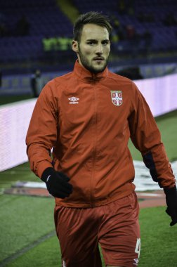 Kharkiv, Ukrayna - 15 Kasım 2016: Nemanja Gudelj'in sırasında 