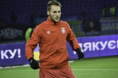 Kharkiv, Ukrayna - 15 Kasım 2016: Nemanja Gudelj'in sırasında 