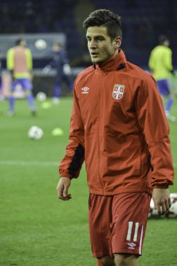 Kharkiv, Ukrayna - 15 Kasım 2016: Nemanja Radoja sırasında 