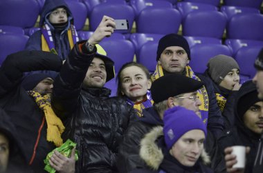 Kharkiv, Ukrayna - 15 Kasım 2016: Destekçileri ve hayranları var