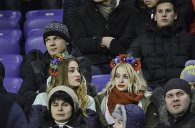 Kharkiv, Ukrayna - 15 Kasım 2016: Destekçileri ve hayranları var