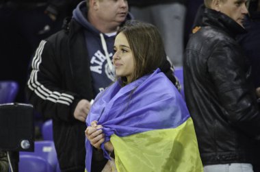 Kharkiv, Ukrayna - 15 Kasım 2016: Kız hayranları FRIEN sırasında