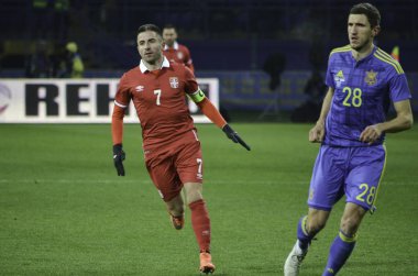 Kharkiv, UKRAINE - November 15, 2016: Zoran Tosic during the fri