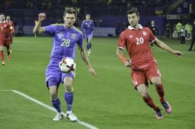 Kharkiv, Ukrayna - 15 Kasım 2016: Andrija Pavlovic inci sırasında