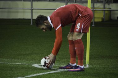 Kharkiv, Ukrayna - 15 Kasım 2016: Nemanja Gudelj'in sırasında 