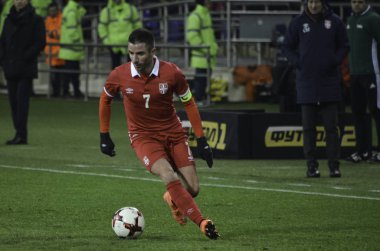 Kharkiv, UKRAINE - November 15, 2016: Zoran Tosic during the fri