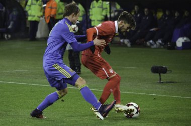 Kharkiv, Ukrayna - 15 Kasım 2016: Nemanja Radoja sırasında 