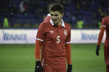 Kharkiv, Ukrayna - 15 Kasım 2016: Aleksandar Ignjovski durin