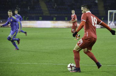 Kharkiv, Ukrayna - 15 Kasım 2016: Nikola Maksimovic sırasında t