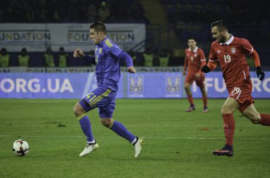 Kharkiv, Ukrayna - 15 Kasım 2016: Nikola Maksimovic sırasında t