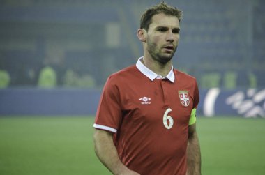 Kharkiv, Ukrayna - 15 Kasım 2016: Branislav Ivanovic sırasında 