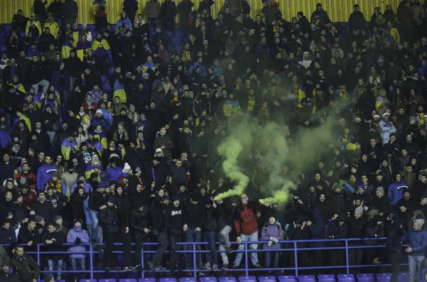 Kharkiv, Oekraïne - 15 November 2016: Ultras harnas gekleurde smo — Stockfoto