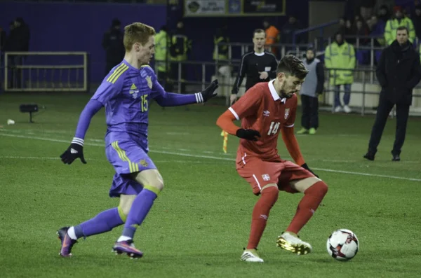 Kharkiv, UCRAINA - 15 novembre 2016: Filip Mladenovic durante th — Foto Stock