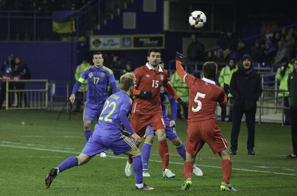 Kharkiv, UKRAINE - November 15, 2016: Matija Nastasic during the