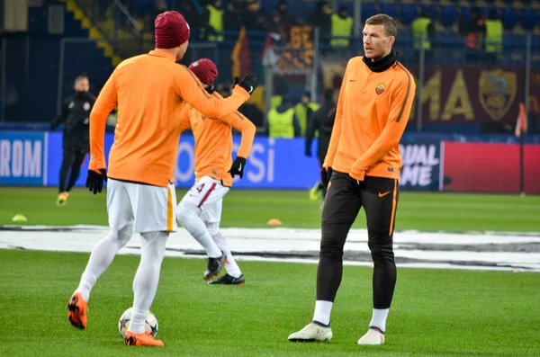 Kharkiv Ukraine February 2018 Edin Dzeko Uefa Champions League Match — Stock Photo, Image