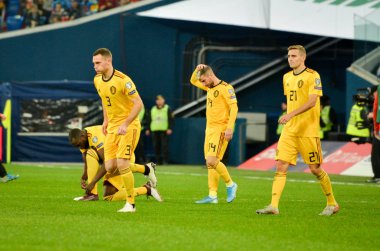 SAINT-PETERSBURG, RUSSIA - November 16, 2019:  Thomas Vermaelen player during UEFA EURO 2020 qualifying match between national team Russia against Belgium national team, Russia