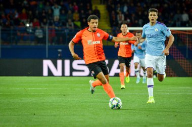 KHARKIV, UKRAINE - September 18, 2019: Taison during the UEFA Champions League match between Shakhtar Donetsk vs Manchester City (England), Ukraine