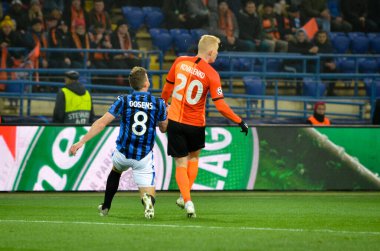 KHARKIV, UKRAINE - December 11, 2019: Robin Gosens player during the UEFA Champions League match between Shakhtar vs Atalanta Bergamasca Calcio BC (Italy), Ukraine