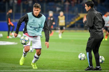 KHARKIV, UKRAINE - September 18, 2019: Rodri player during the UEFA Champions League match between Shakhtar Donetsk vs Manchester City (England), Ukraine