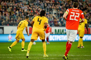 SAINT-PETERSBURG, RUSSIA - November 16, 2019: Dedryck Boyata player during UEFA EURO 2020 qualifying match between national team Russia against Belgium national team, Russia