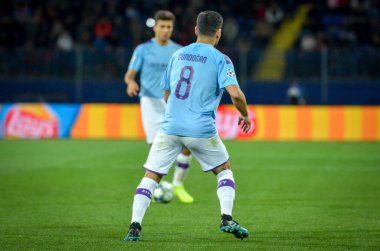 KHARKIV, UKRAINE - September 18, 2019: Ilkay Gundogan during the UEFA Champions League match between Shakhtar Donetsk vs Manchester City (England), Ukraine
