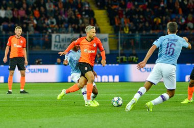 KHARKIV, UKRAINE - September 18, 2019: Marlos player during the UEFA Champions League match between Shakhtar Donetsk vs Manchester City (England), Ukraine