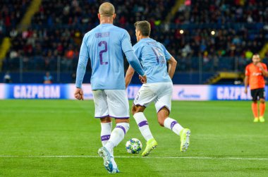 KHARKIV, UKRAINE - September 18, 2019: Kyle Walker player during the UEFA Champions League match between Shakhtar Donetsk vs Manchester City (England), Ukraine