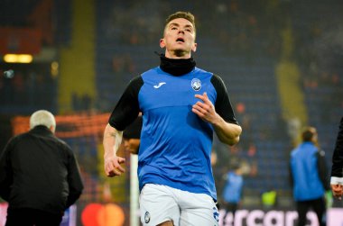 KHARKIV, UKRAINE - December 11, 2019:  Robin Gosens player during the UEFA Champions League match between Shakhtar vs Atalanta Bergamasca Calcio BC (Italy), Ukraine