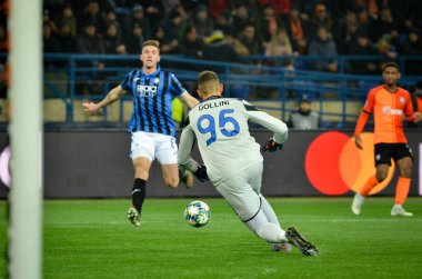 KHARKIV, UKRAINE - December 11, 2019: Pierluigi Gollini player during the UEFA Champions League match between Shakhtar vs Atalanta Bergamasca Calcio BC (Italy), Ukraine