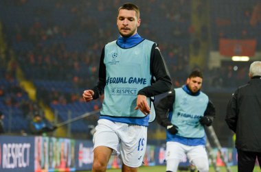 KHARKIV, UKRAINE - December 11, 2019:  Robin Gosens player during the UEFA Champions League match between Shakhtar vs Atalanta Bergamasca Calcio BC (Italy), Ukraine