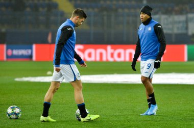 KHARKIV, UKRAINE - December 11, 2019: Luis Muriel player during the UEFA Champions League match between Shakhtar vs Atalanta Bergamasca Calcio BC (Italy), Ukraine