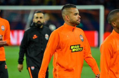 KHARKIV, UKRAINE - September 18, 2019: Dentinho player during the UEFA Champions League match between Shakhtar Donetsk vs Manchester City (England), Ukraine