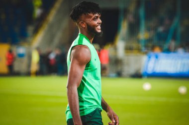 DNIPRO, UKRAINE - September 10, 2019: Chidozie Awaziem during the friendly match between national team Ukraine against Nigeria national team, Ukraine