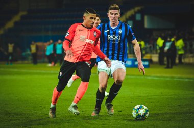 KHARKIV, UKRAINE - December 11, 2019: Robin Gosens player during the UEFA Champions League match between Shakhtar vs Atalanta Bergamasca Calcio BC (Italy), Ukraine