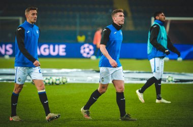 KHARKIV, UKRAINE - December 11, 2019: Robin Gosens players during the UEFA Champions League match between Shakhtar vs Atalanta Bergamasca Calcio BC (Italy), Ukraine