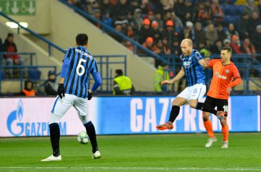 KHARKIV, UKRAINE - December 11, 2019: Jose Luis Palomino player during the UEFA Champions League match between Shakhtar vs Atalanta Bergamasca Calcio BC (Italy), Ukraine