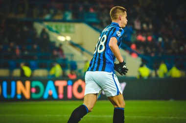 KHARKIV, UKRAINE - December 11, 2019: Mario Pasalic player during the UEFA Champions League match between Shakhtar vs Atalanta Bergamasca Calcio BC (Italy), Ukraine