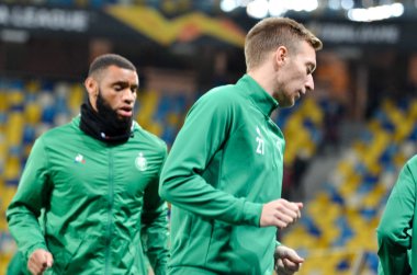 LVIV, UKRAINE - November 07, 2019:  Robert Beric player during the UEFA Europa League match between Alexandria (Ukraine) vs AS Saint Etienne (France), Ukraine