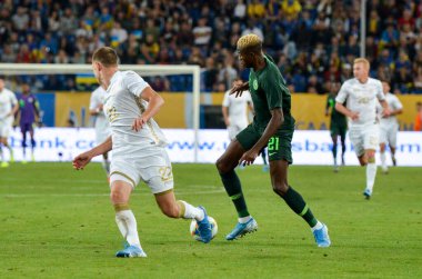 DNIPRO, UKRAINE - September 10, 2019: Victor Osimhen player during the friendly match between national team Ukraine against Nigeria national team, Ukraine