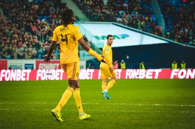 SAINT-PETERSBURG, RUSSIA - November 16, 2019: Dedryck Boyata player during UEFA EURO 2020 qualifying match between national team Russia against Belgium national team, Russia